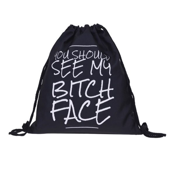 B**** Face drawstring bag - Picture 5 of 5